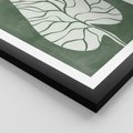 Plakat w ramie 40x50 - Migotliwe Wnętrze Zieleni - zielony plakat, roślinne motywy - rama czarna