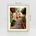 Plakat w ramie 40x50 - Uroczysta perspektywa uliczki - uliczka, perspektywa - rama drewno