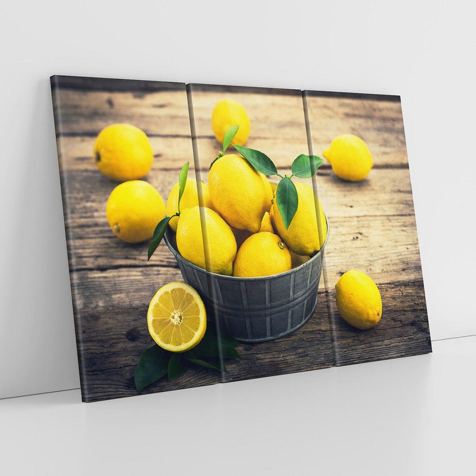 Obraz na płótnie 120x80 - Ożywczy koszyk - cytryny, koszyk