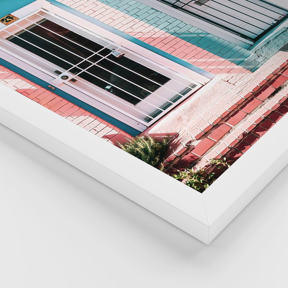 Zestaw obrazy w ramie 50x70 galeria - Surfing, morze, plaża, garbus - rama biała