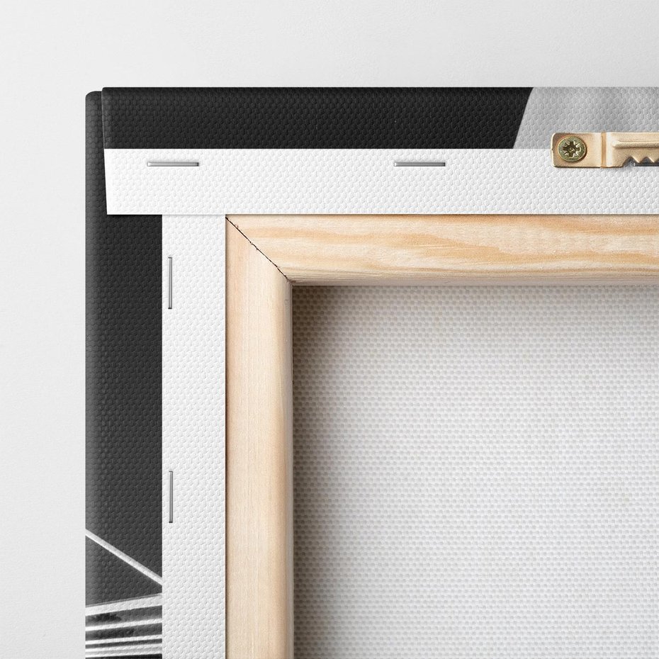 Obraz na płótnie 70x70 - Most nocą - Architektura - most, noc