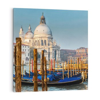 Obraz na płótnie 30x30 - Urok Wenecji - fotografia, przystań w Wenecji