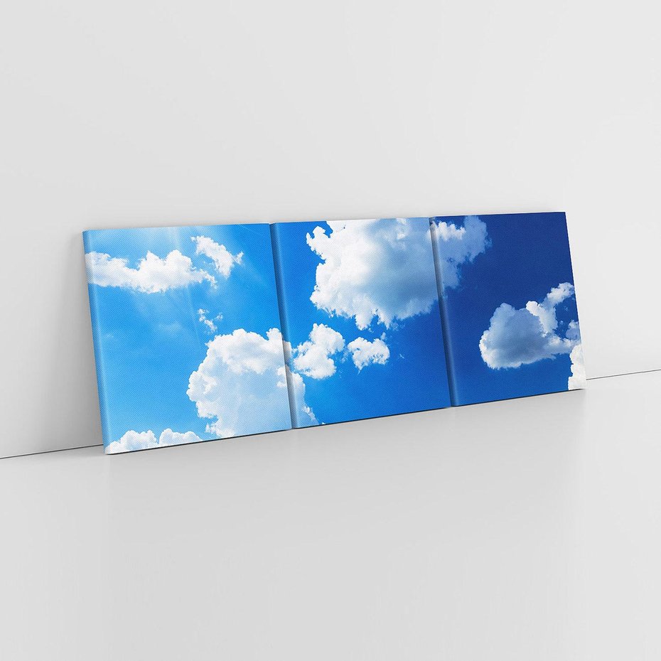 Obraz na płótnie 120x40 - Niebiańska panorama: Słońce, niebo i chmury - niebo, słońce