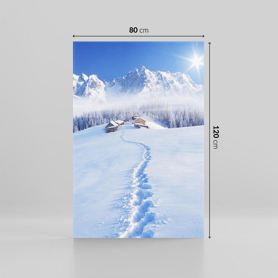 Obraz na płótnie 80x120 - Magia zimowych gór - zima, góry