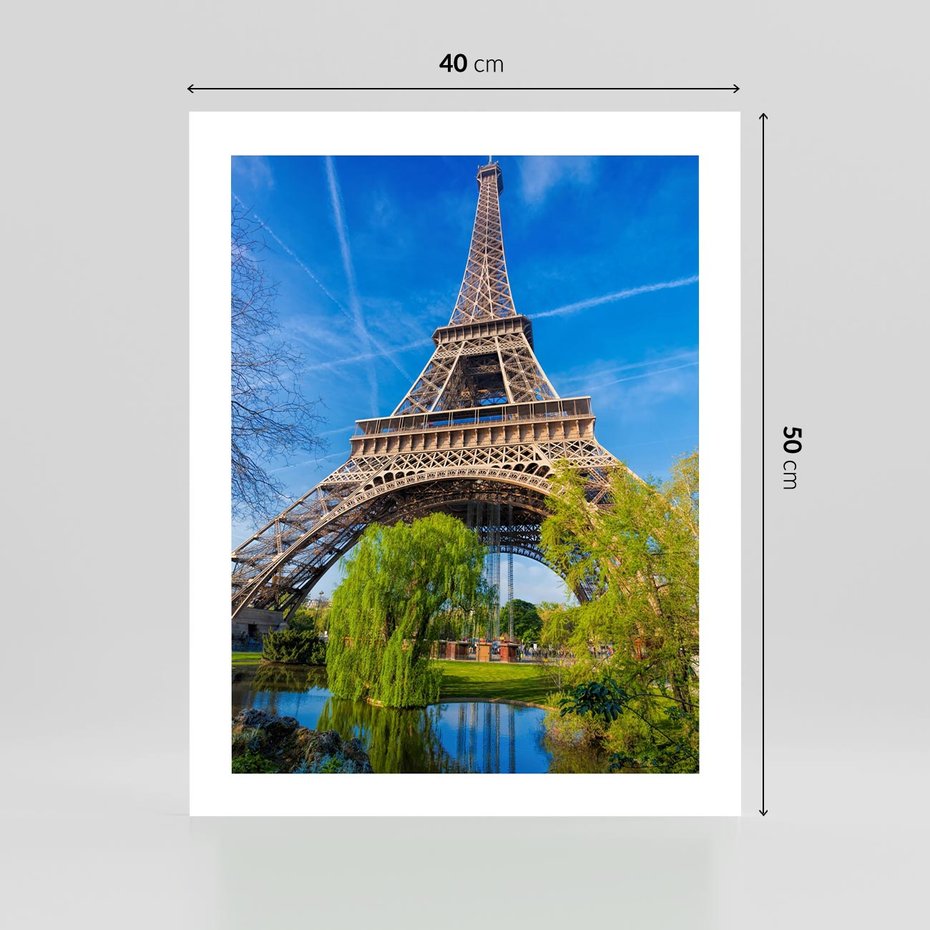 Plakat bez ramy 40x50 - Wieża Eiffla w Paryżu - Eiffla, Paryż
