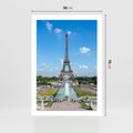 Plakat bez ramy 50x70 - Wieża Eiffla - Eiffla, Paryż