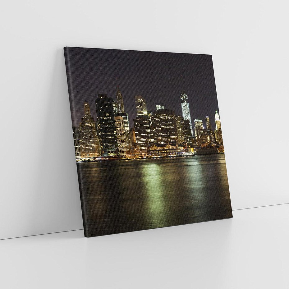 Obraz na płótnie 30x30 - Nowy Jork nocą - New York, Nowy