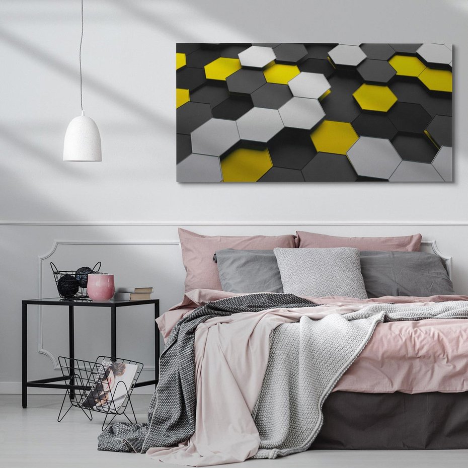 Obraz na płótnie 140x70 - Wymiar abstrakcji - 3D, abstrakcja