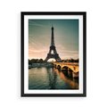 Plakat w ramie 50x70 - Paryski Szczyt - Paryż, wieża - rama czarna