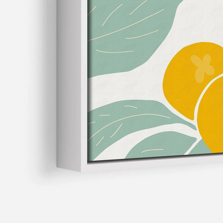 Obraz w ramie 50x50 - Wewnętrzna Melodia - plakat, nowoczesna sztuka - rama biała