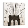 Obraz na płótnie 50x50 - Most z linami pod niebem - USA - most, liny