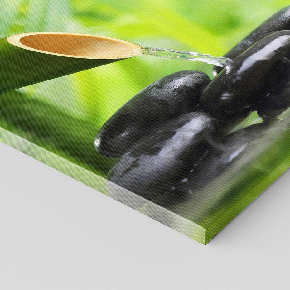 Obraz na płótnie 70x50 - Spokój w bambusowym SPA - bambus, SPA