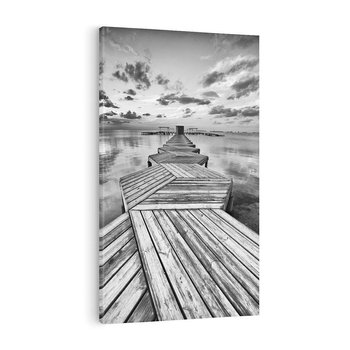 Obraz na płótnie 50x70 - Pomost nad Morzem - pomost, morze