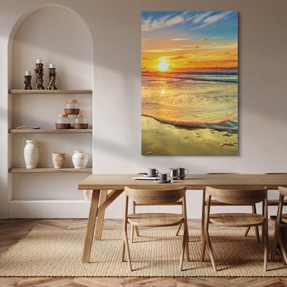 Obraz na płótnie 80x120 - Magia Chwil - zachód słońca,