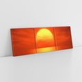 Obraz na płótnie 120x40 - Słońce nad morzem - słońce, morze