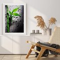 Plakat bez ramy 21x30 - Bambusowa Harmonia - bambus, liście