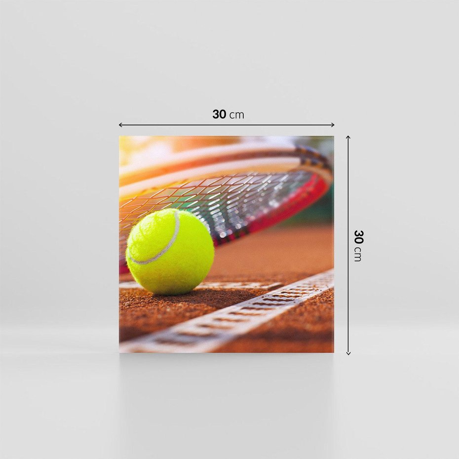 Obraz na płótnie 30x30 - Moc Tenisowej Pasji: Rakieta w Akcji - tenis, rakieta