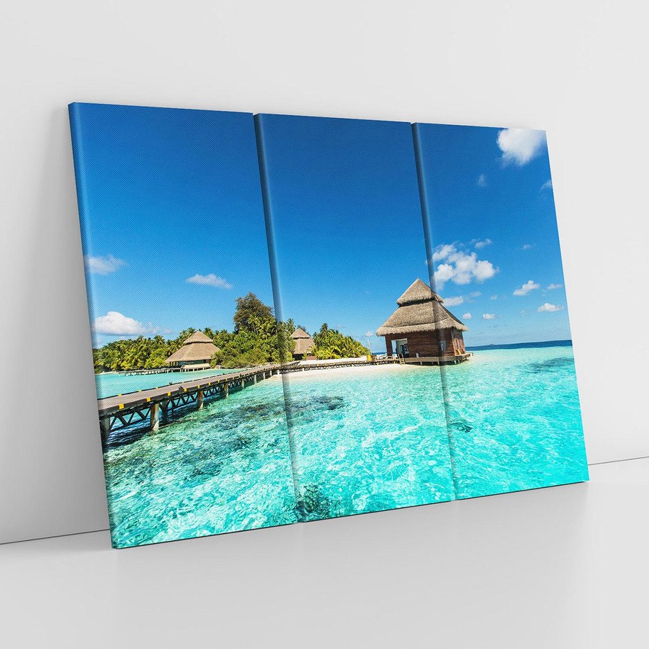 Obraz na płótnie 120x80 - Rajski Klimat - tropikalna, wyspa