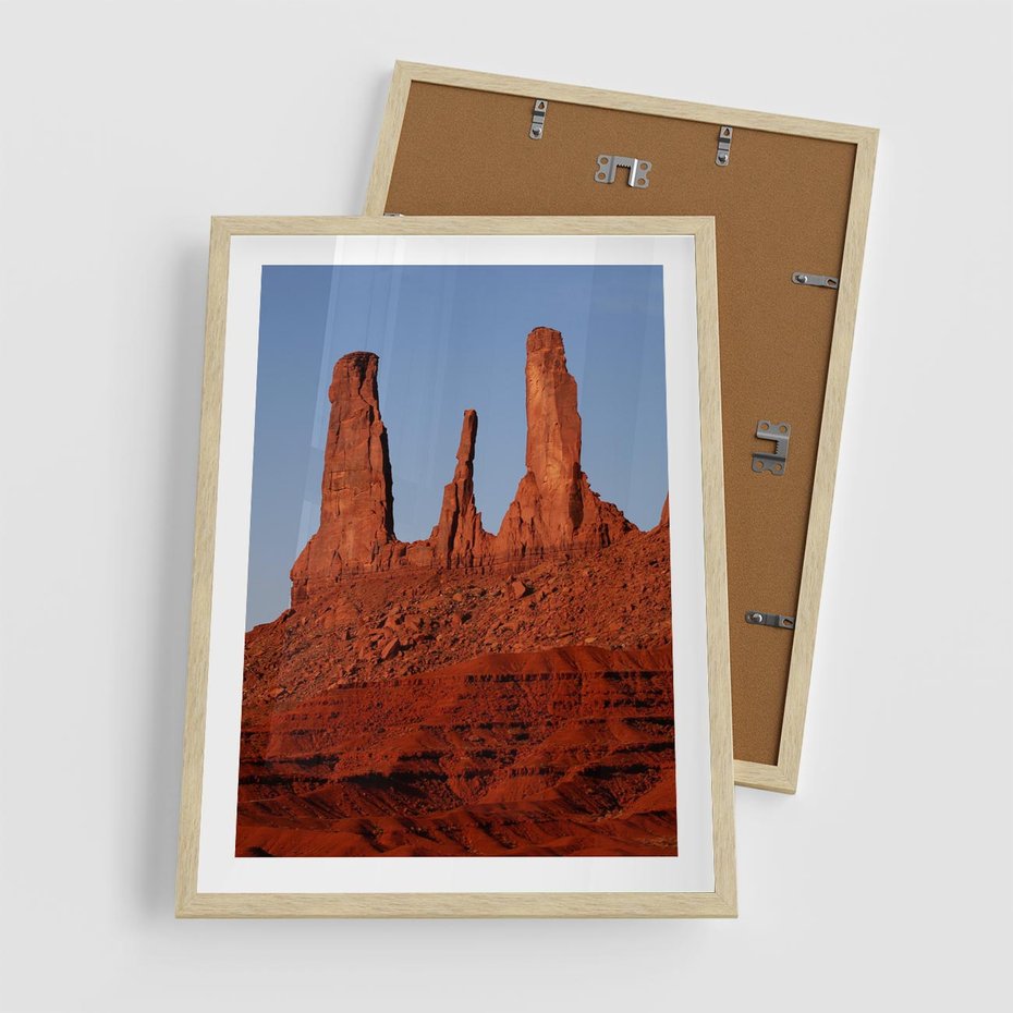 Plakat w ramie 50x70 - Wielki Kanion - majestat pustyni - Wielki Kanion, pustynia - rama drewno