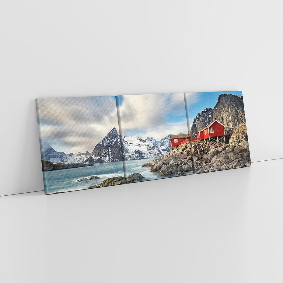 Obraz na płótnie 120x40 - Norweskie jezioro wśród gór - norwegia, jezioro