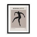 Plakat w ramie 50x70 - Sztuka Nowoczesności: Minimalistyczny Plakat - modern art, minimalistyczny plakat - rama czarna