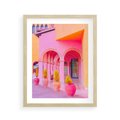 Plakat w ramie 40x50 - Marokańskie pastele - marokański, pastele - rama drewno