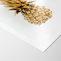 Plakat bez ramy 21x30 - Ekskluzywny Akcent - złoty, ananas