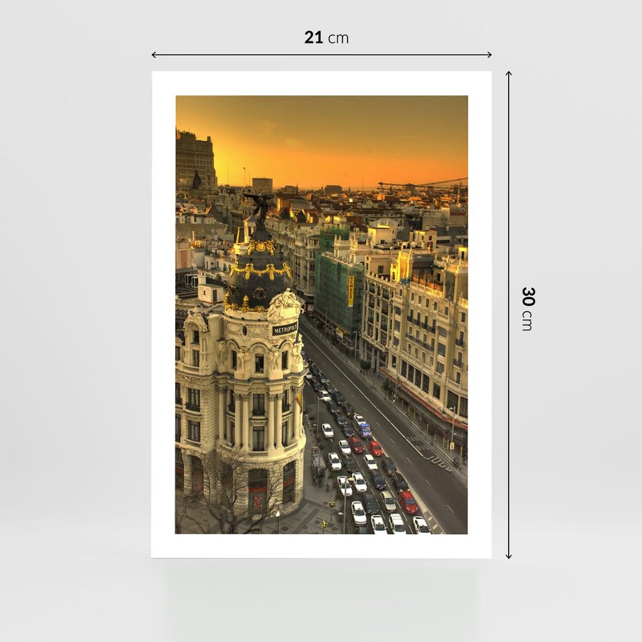 Plakat bez ramy 21x30 - Miasto Metropolii - miasto, metropolia