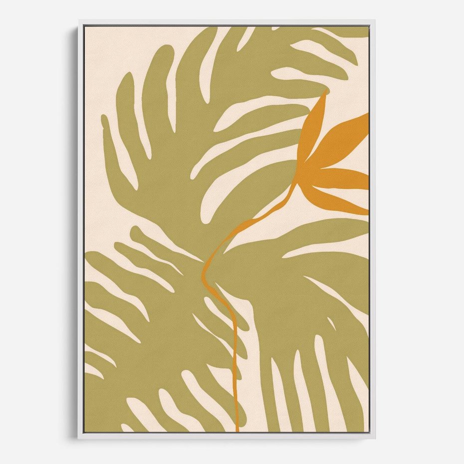 Obraz w ramie 80x120 - Konturem Zmiękczane - minimalistyczny obraz, nowoczesny - rama biała