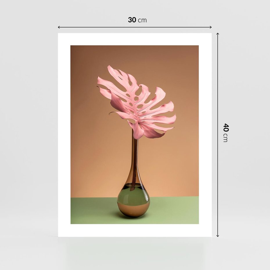 Plakat bez ramy 30x40 - Wyjątkowy monstera - monstera, liść