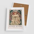 Plakat w ramie 50x70 - Piękno Art Nouveau - plakat, obraz - rama biała