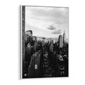 Obraz w ramie 50x70 - Wibracje Miejskiego Życia - miasto, wieżowce - rama biała