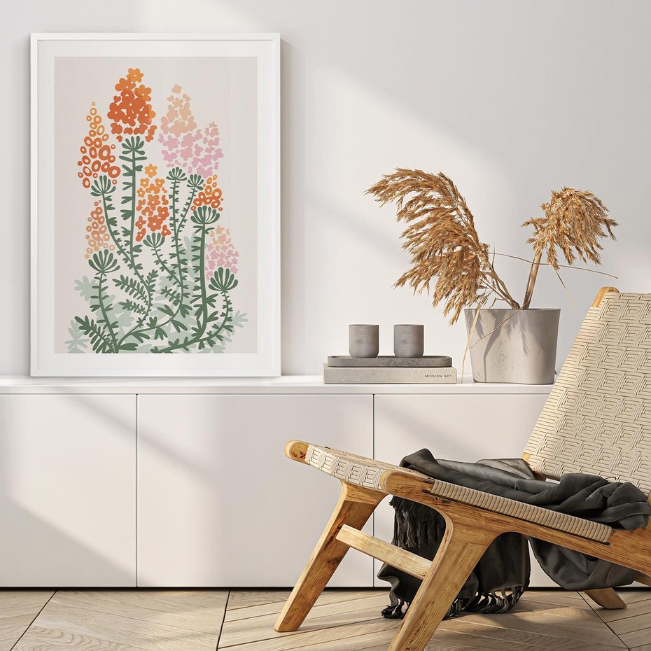 Plakat bez ramy 30x40 - Kwiatowe Uniesienia - kwiaty polne, plakat