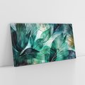 Obraz na płótnie 140x70 - Zieleń Tropików - tropikalne zielone liście palmy, monstera