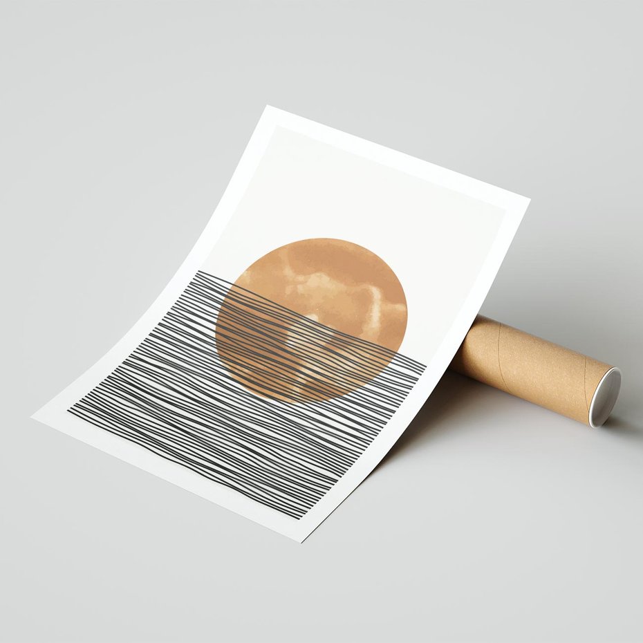 Plakat bez ramy 40x50 - Okrąg Mocy - boho obraz, geometria