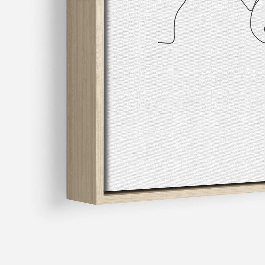 Obraz w ramie 80x120 - Bezgraniczne Tańce - para zakochanych, kobieta i mężczyzna - rama drewno