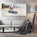 Obraz na płótnie 100x50 - Skateboardowe Rytmy na Desce - deskorolka, skateboard