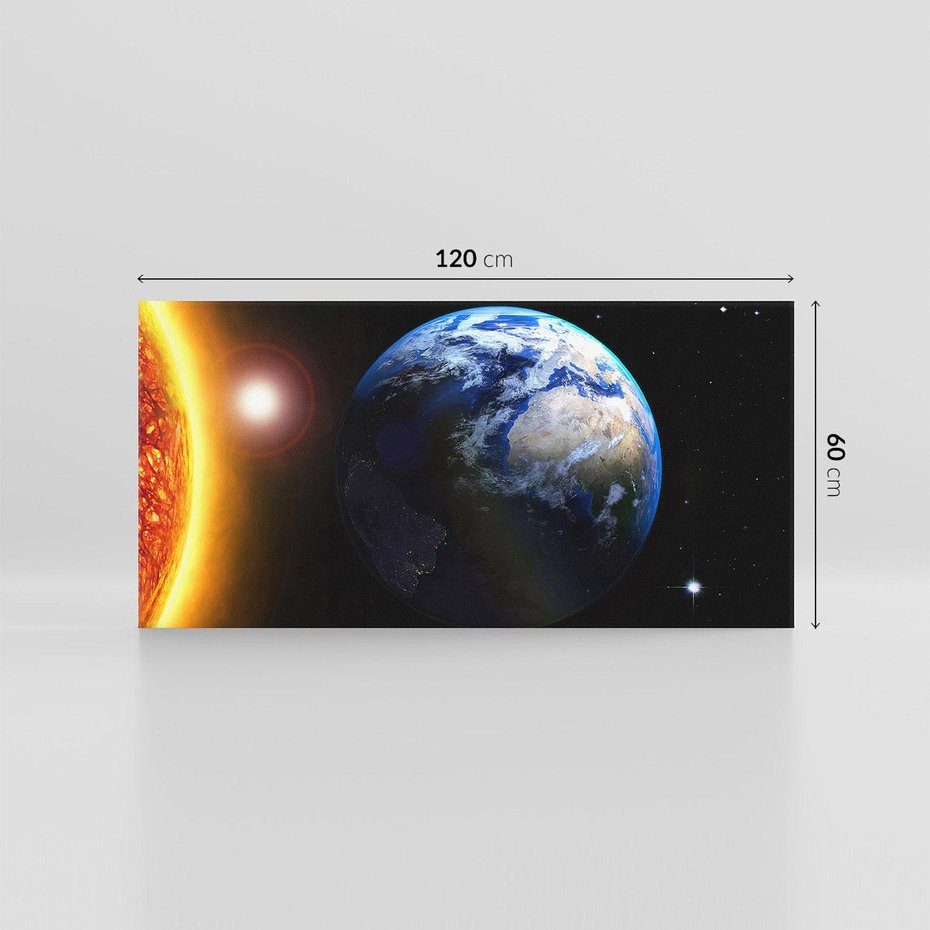 Obraz na płótnie 120x60 - Piękno Ziemi - kosmos, ziemia