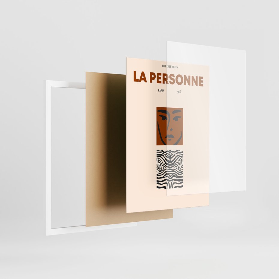 Zestaw obrazy w ramie 50x70 galeria - Plakaty, sztuka, art - rama biała