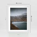 Plakat w ramie 40x50 - Spektakularna Przyroda - fiordy, Norwegia - rama biała