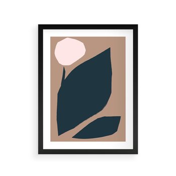 Plakat w ramie 40x50 - Rozkwitająca Wolność Boho - abstrakcyjny obraz, plakat - rama czarna