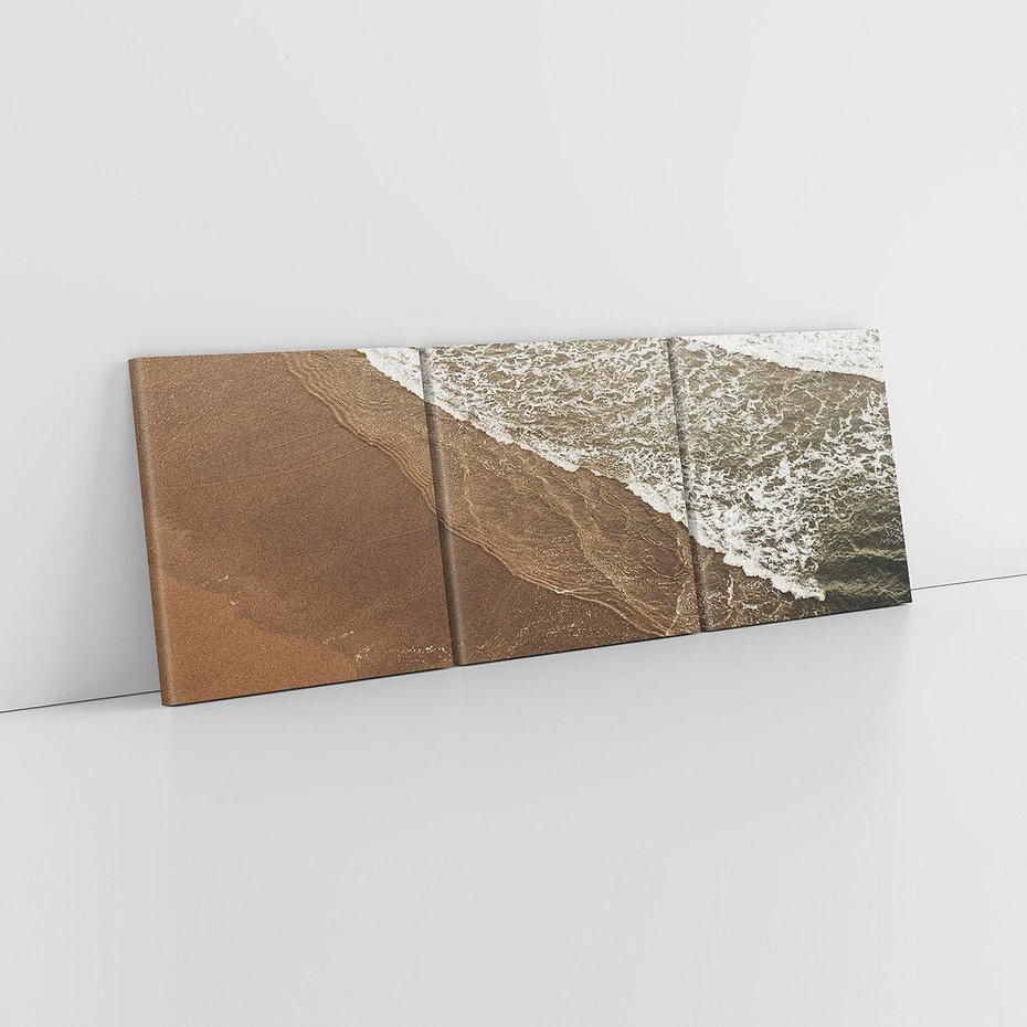 Obraz na płótnie 90x30 - Spokój nad plażą - plaża, morze