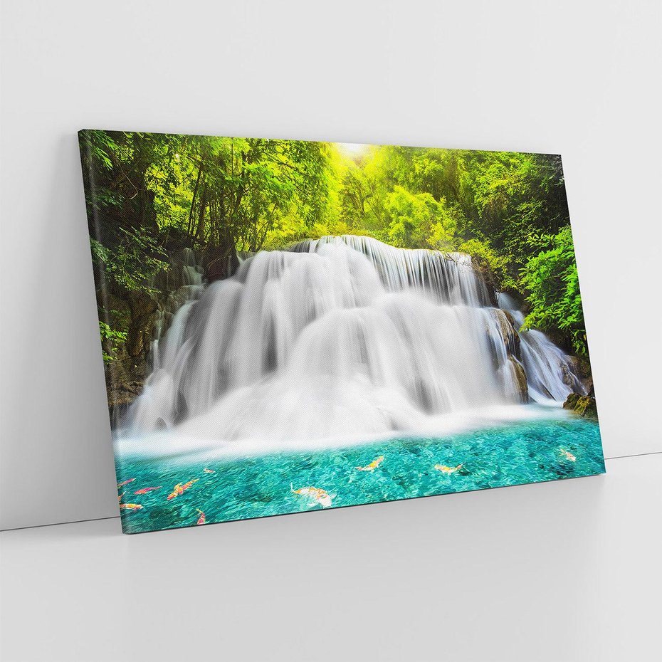 Obraz na płótnie 120x80 - Magiczne wodospady Tajlandii - Tajlandia, wodospad