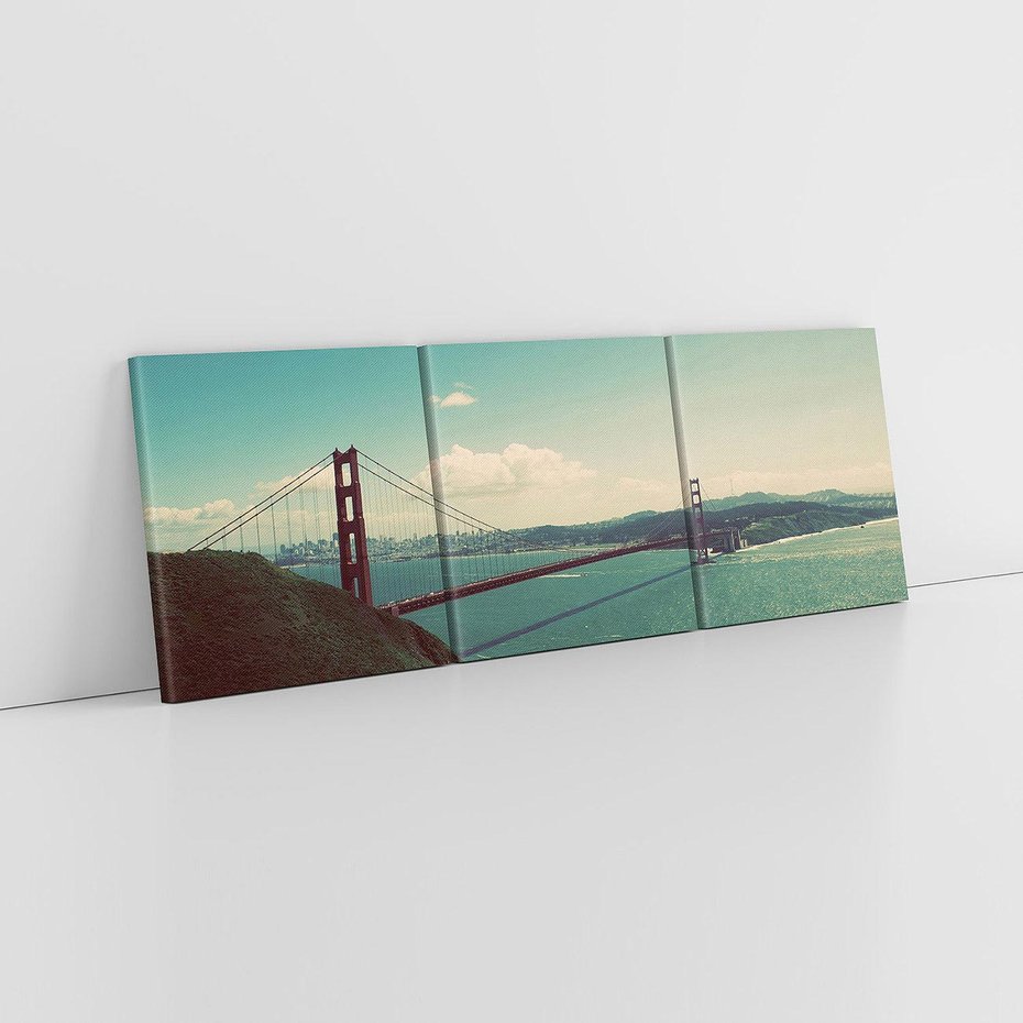 Obraz na płótnie 150x50 - Golden Gate - Most w USA - Golden Gate, USA