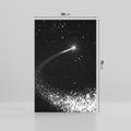 Obraz na płótnie 50x70 - Kometa wśród gwiazd - kometa, gwiazdy