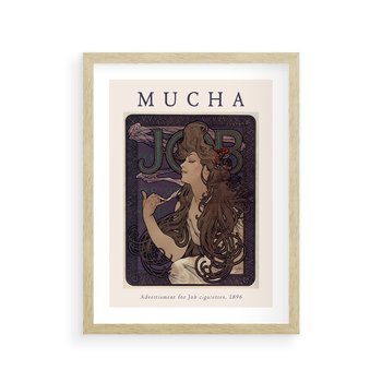 Plakat w ramie 40x50 - Reprodukcja A.Mucha - Mucha, plakat z reprodukcją - rama drewno