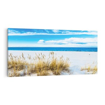 Obraz na płótnie 120x60 - Błogi Relaks - Łeba, bałtyk