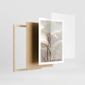 Plakat w ramie 50x70 - Nowoczesne Odbicia - akwarela, obraz - rama drewno