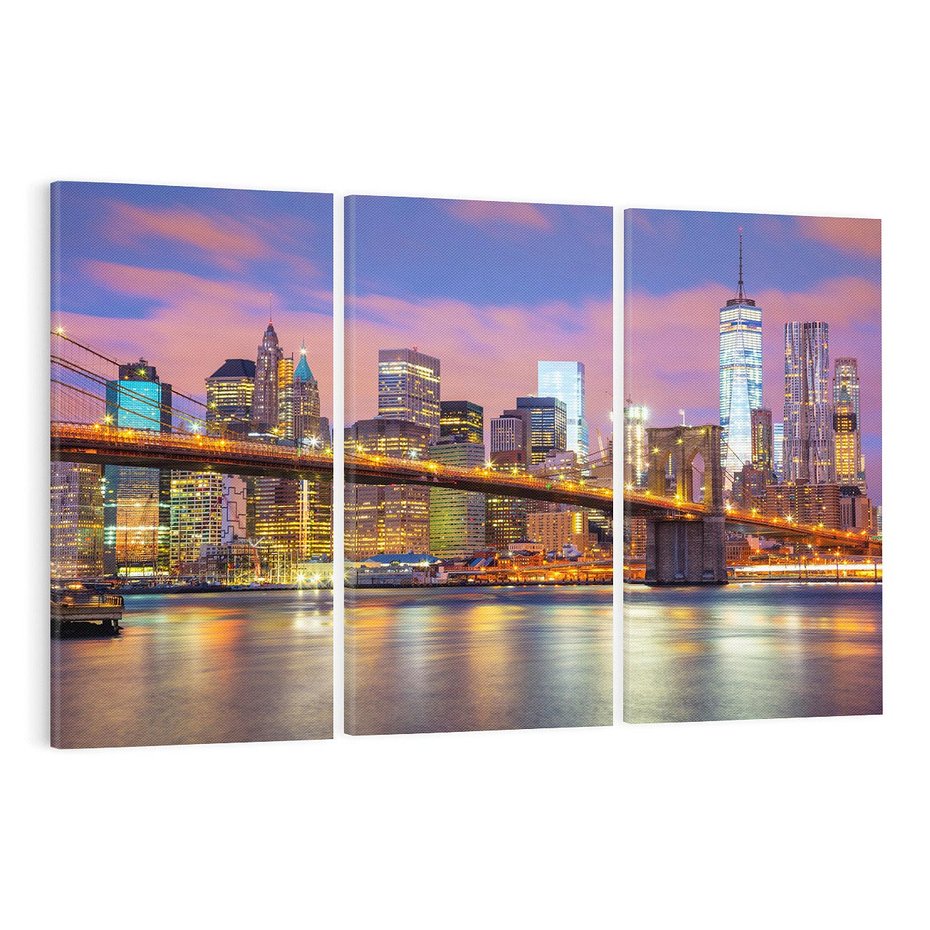 Obraz na płótnie 120x80 - ikona Nowego Jorku - most, Nowy Jork