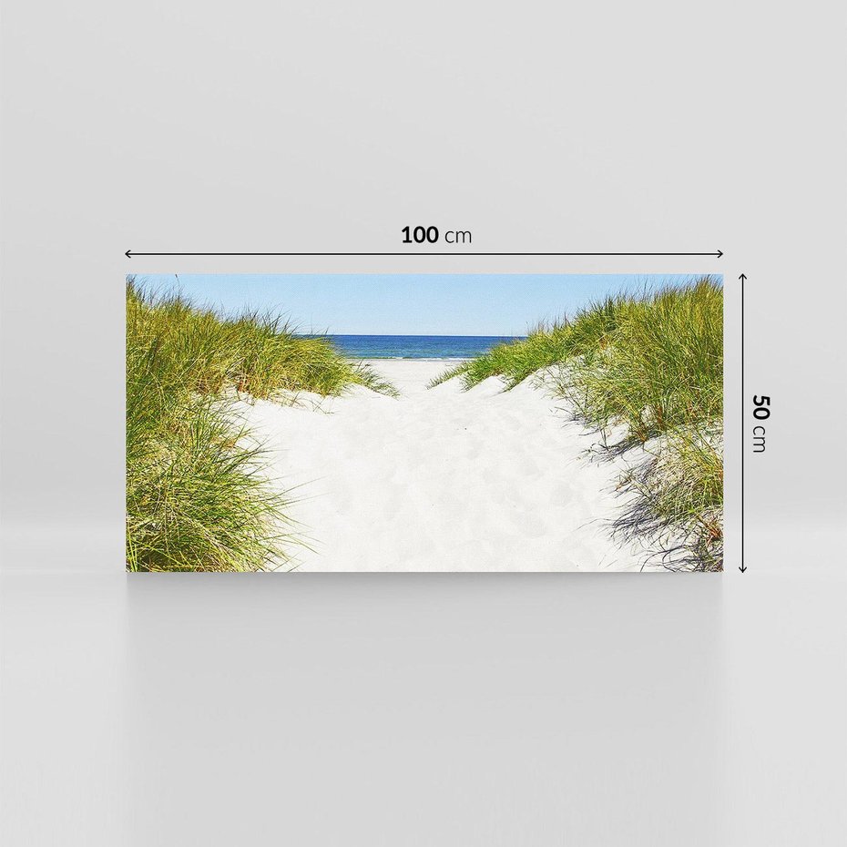 Obraz na płótnie 100x50 - Relaks nad Morskimi Wzgórzami - plaża, wydmy